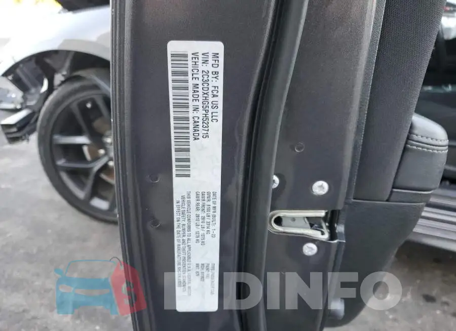 2C3CDXHG5PH523715 Photo# 12