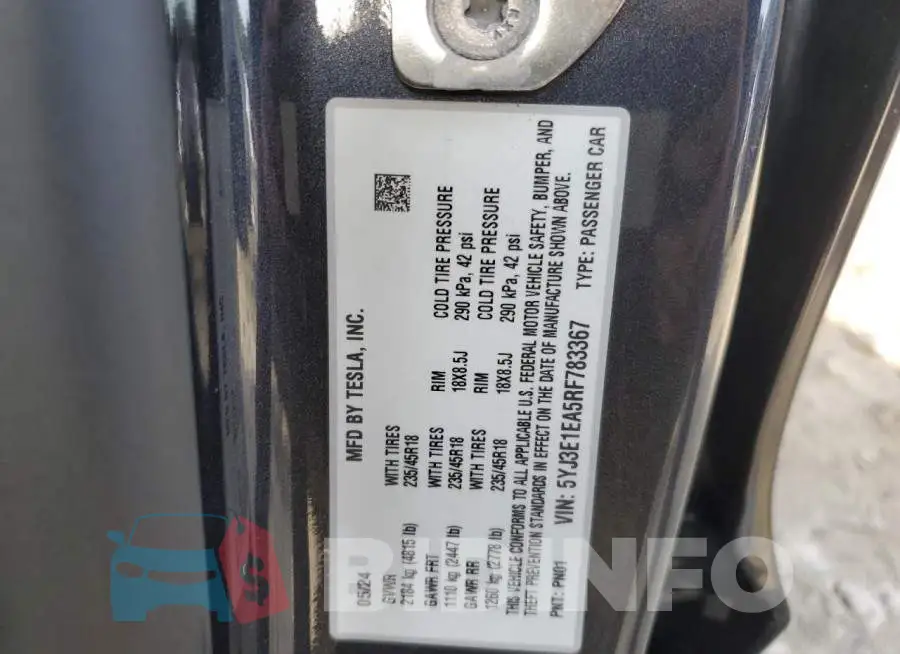 5YJ3E1EA5RF783367 Photo# 12