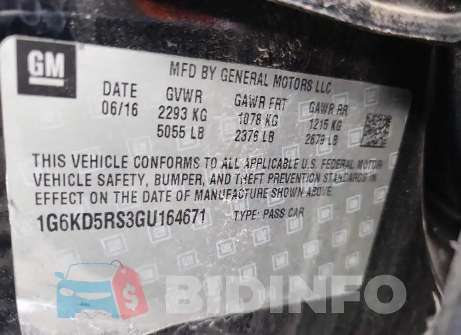 1G6KD5RS3GU164671 Photo# 12