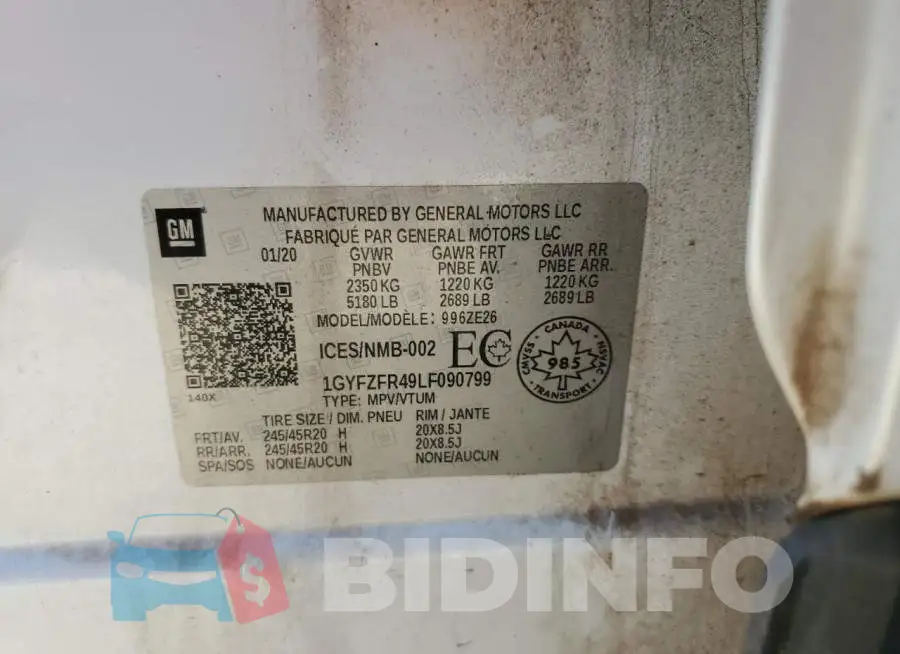 1GYFZFR49LF090799 Photo# 13