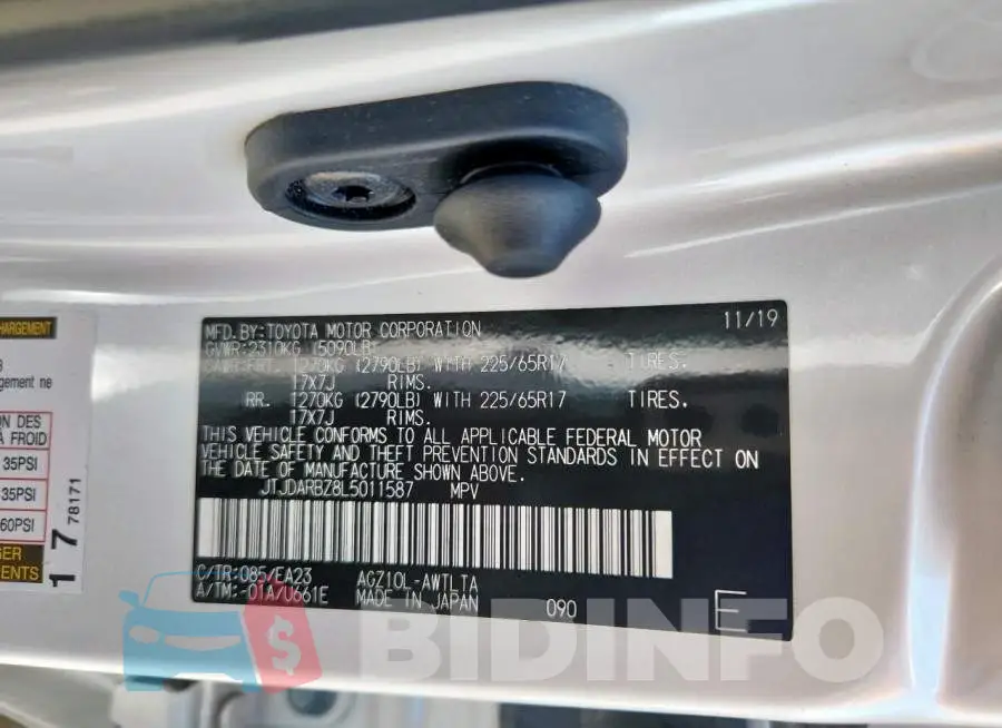 JTJDARBZ8L5011587 Photo# 14