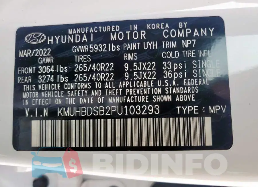 KMUHBDSB2PU103293 Photo# 14