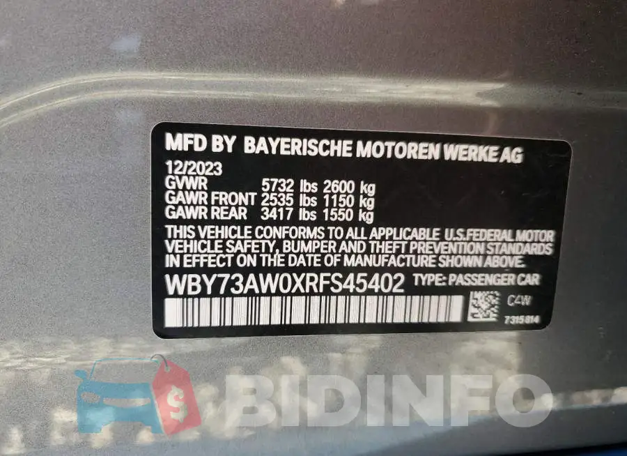 WBY73AW0XRFS45402 Photo# 12