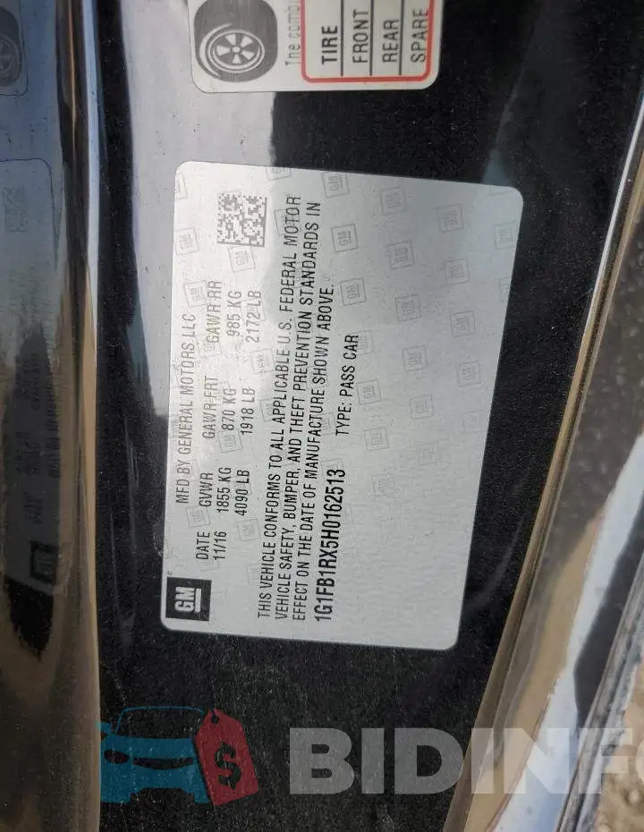 1G1FB1RX5H0162513 Photo# 12