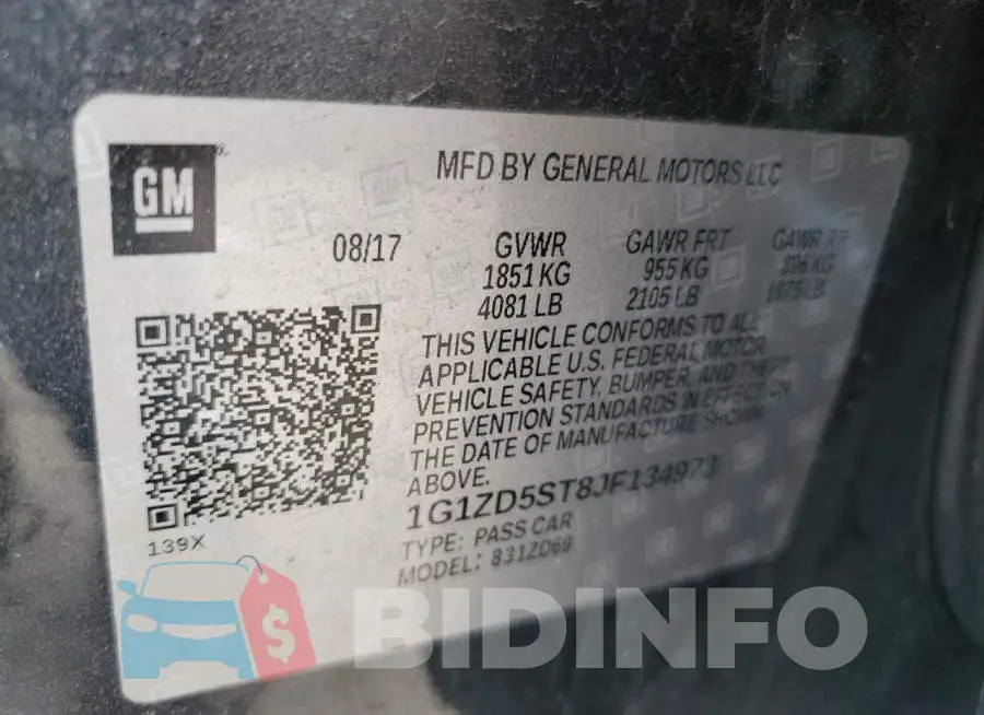 1G1ZD5ST8JF134973 Photo# 12
