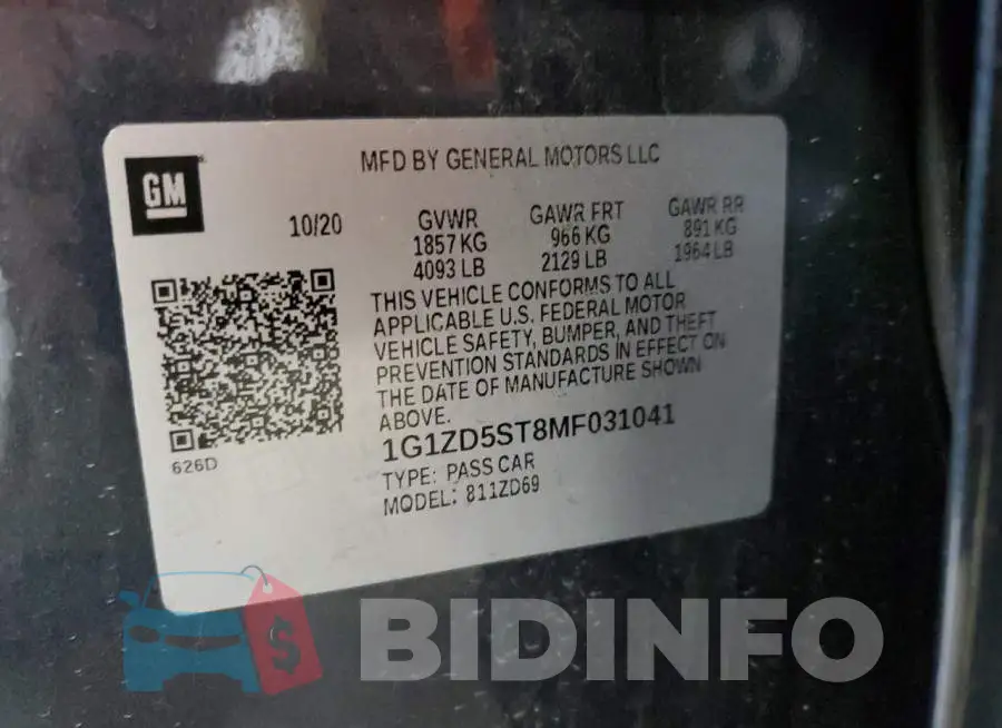 1G1ZD5ST8MF031041 Photo# 12