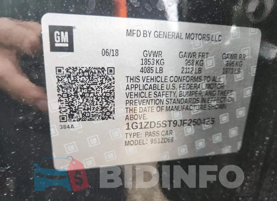 1G1ZD5ST9JF250425 Photo# 12