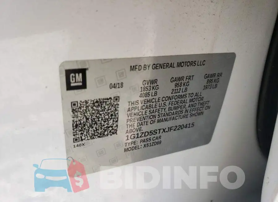 1G1ZD5STXJF220415 Photo# 12