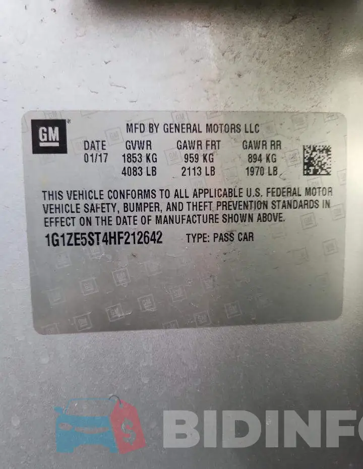 1G1ZE5ST4HF212642 Photo# 12