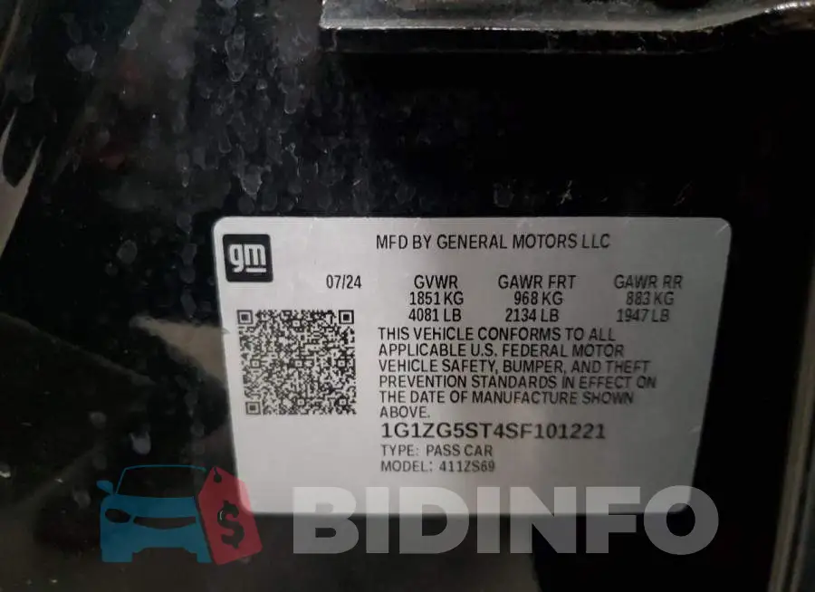 1G1ZG5ST4SF101221 Photo# 12