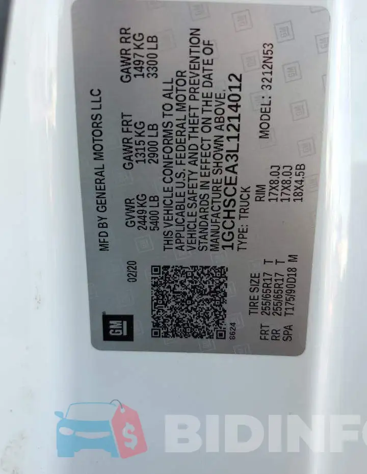 1GCHSCEA3L1214012 Photo# 12