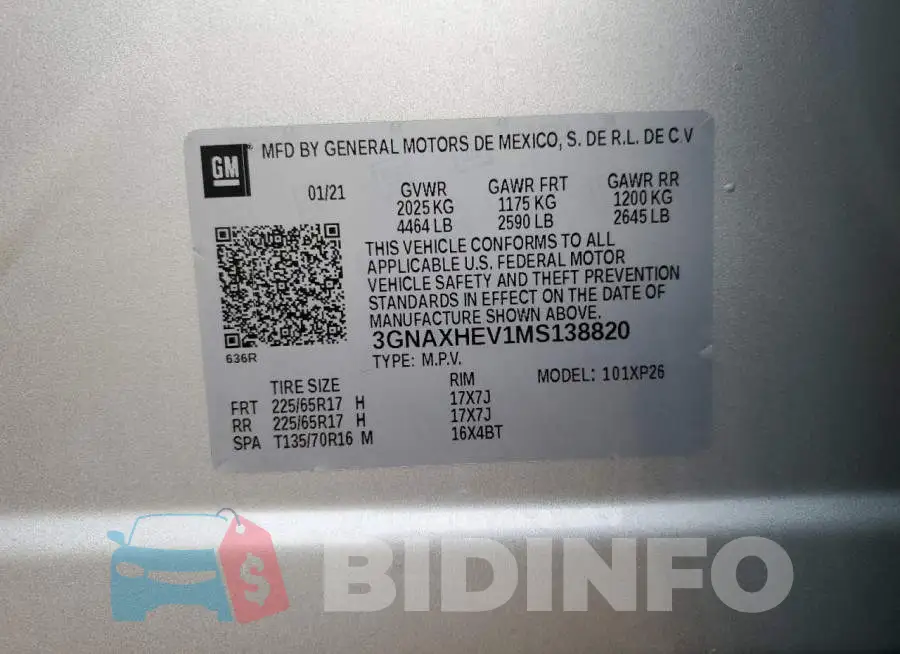 3GNAXHEV1MS138820 Photo# 13
