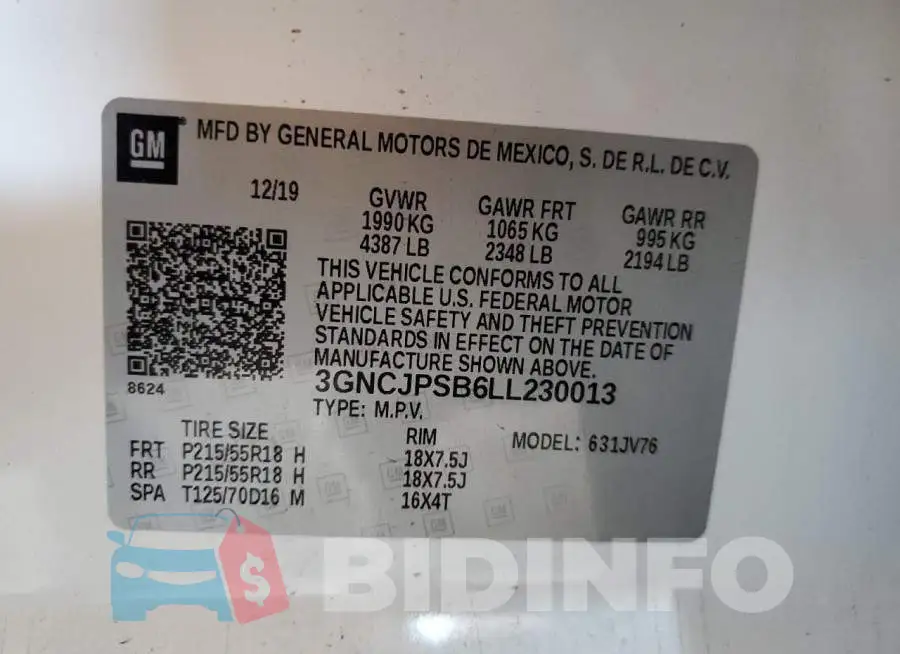 3GNCJPSB6LL230013 Photo# 12