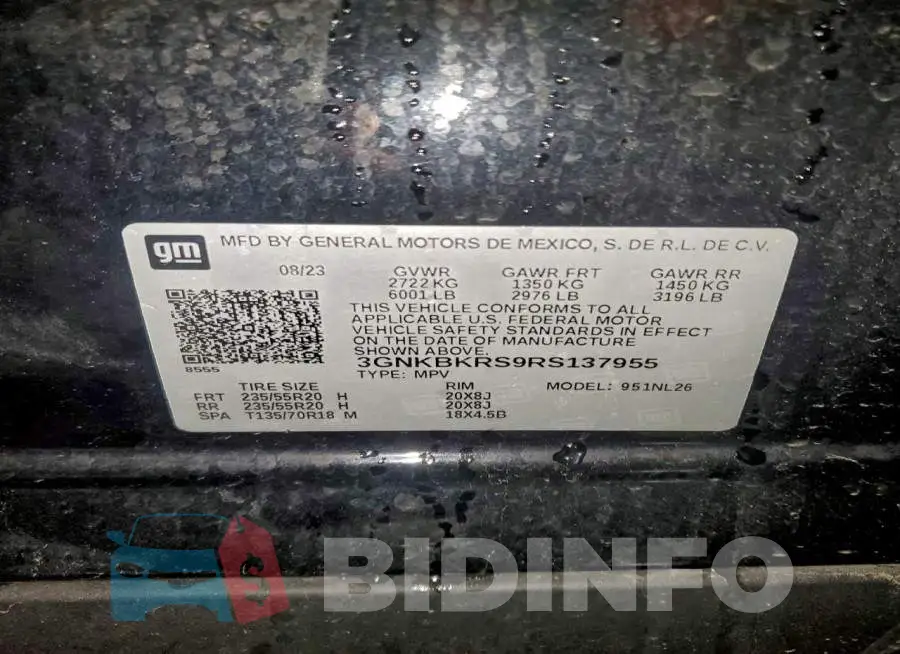 3GNKBKRS9RS137955 Photo# 13