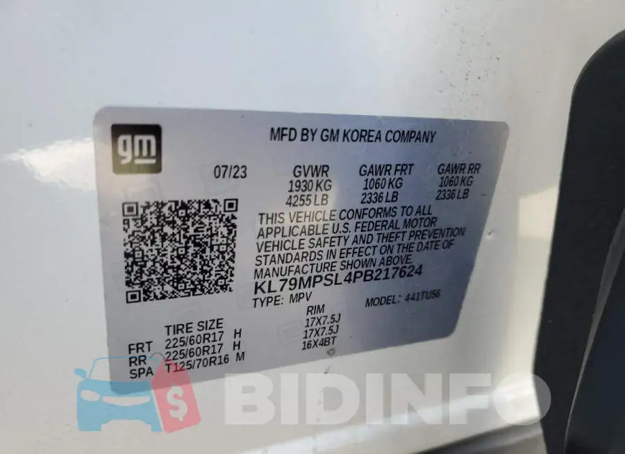 KL79MPSL4PB217624 Photo# 14