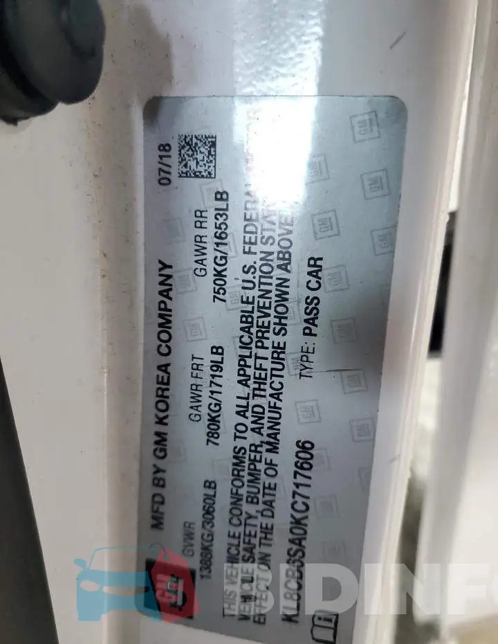 KL8CB6SA0KC717606 Photo# 12