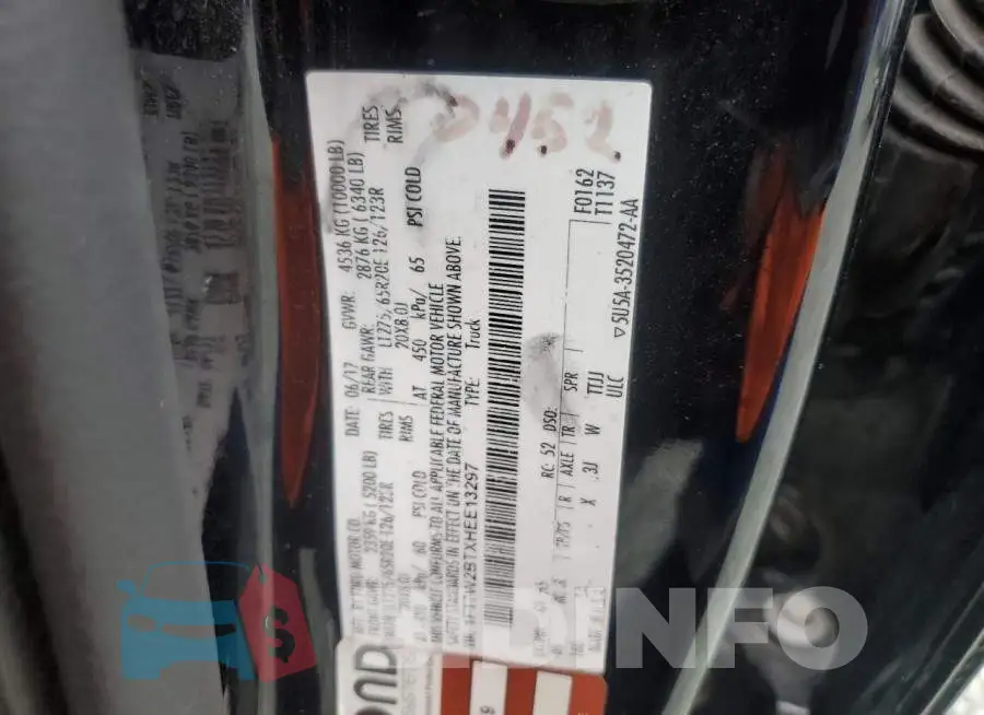 1FT7W2BTXHEE13297 Photo# 12
