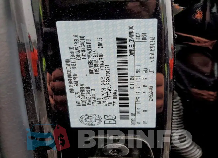 1FTEW3LP2SKF01221 Photo# 12