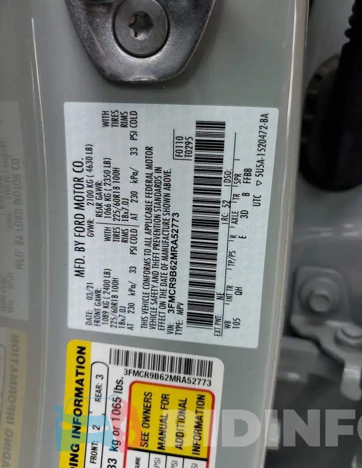 3FMCR9B62MRA52773 Photo# 13
