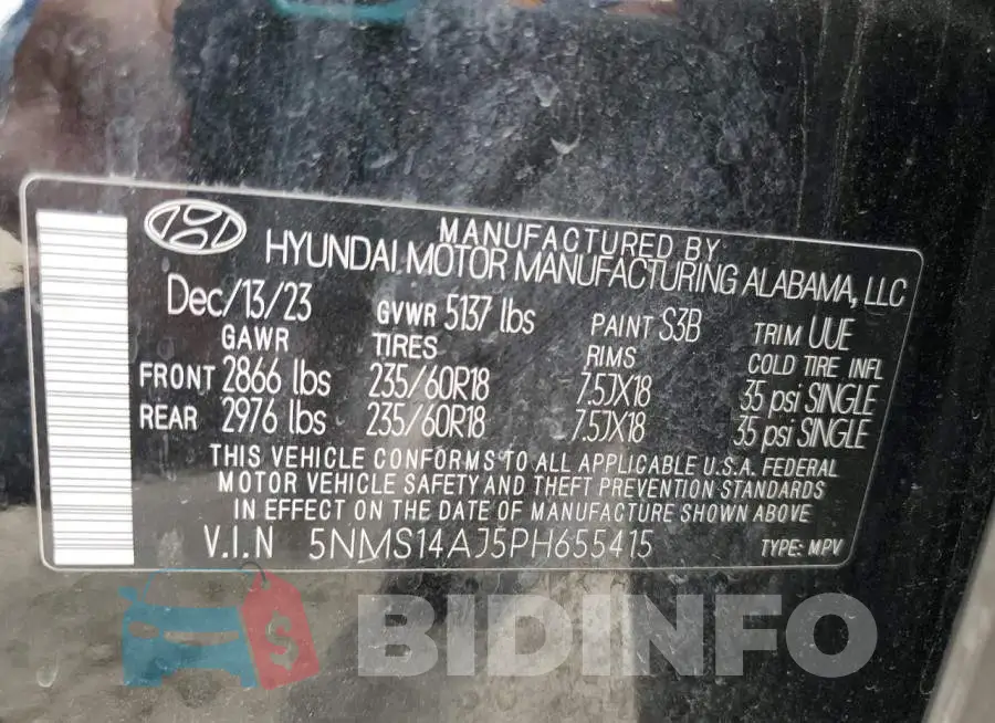5NMS14AJ5PH655415 Photo# 13