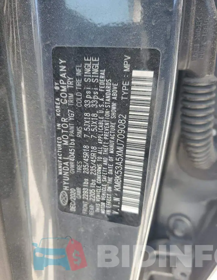 KM8K53A5XMU709082 Photo# 13