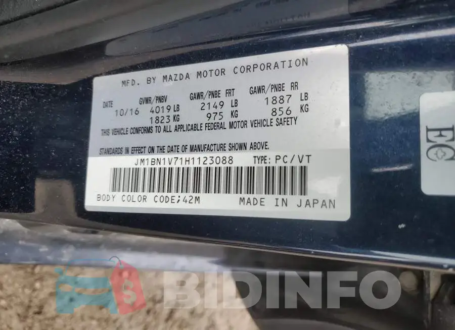 JM1BN1V71H1123088 Photo# 12