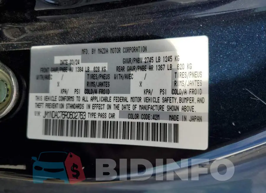 JM1NDAC76R0602763 Photo# 12