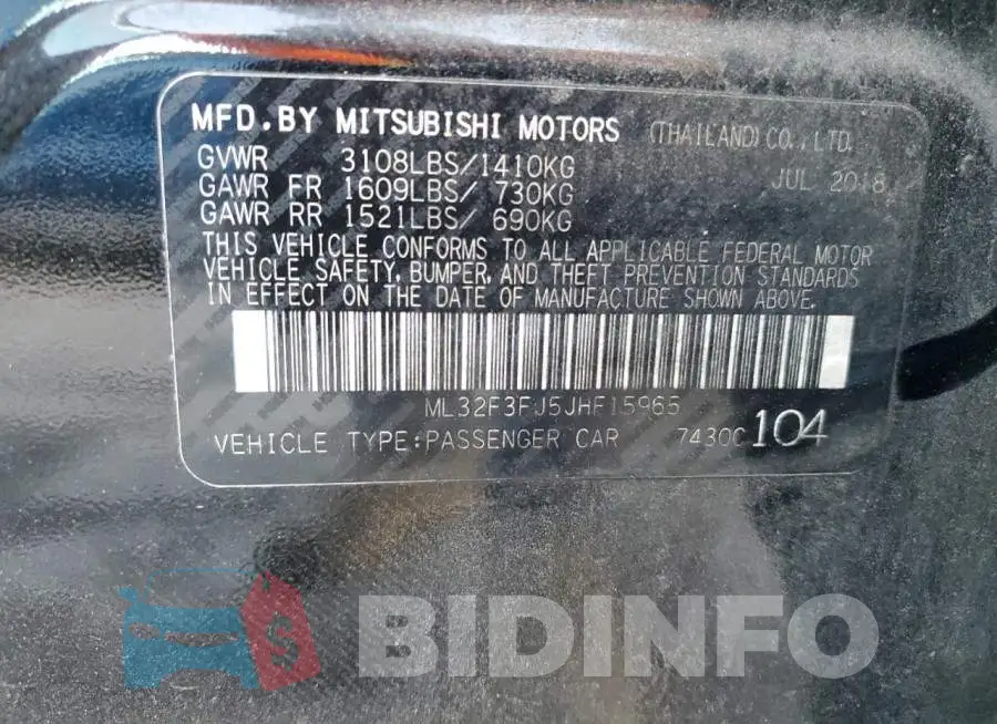 ML32F3FJ5JHF15965 Photo# 12