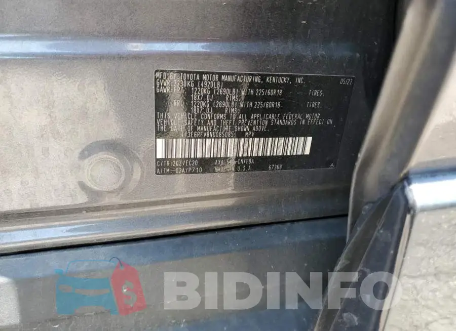 4T3E6RFV8NU085085 Photo# 13