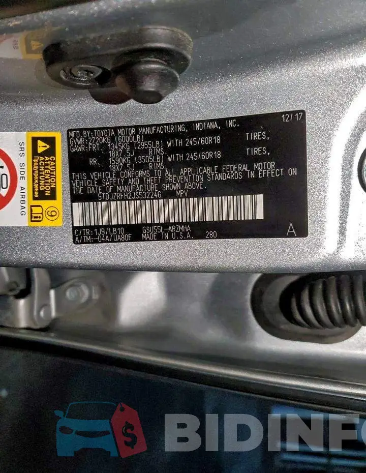 5TDJZRFH2JS532246 Photo# 14