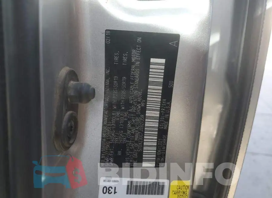 5TDXZ3DC7JS927358 Photo# 14