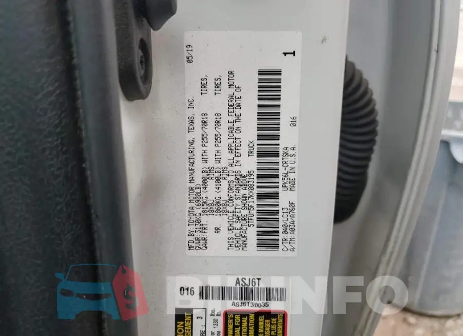 5TFUM5F17KX083195 Photo# 12