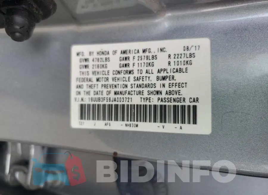 19UUB3F59JA003721 Photo# 12