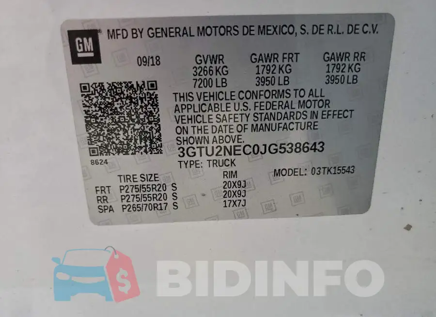 3GTU2NEC0JG538643 Photo# 12