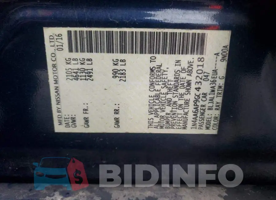 1N4AA6AP9GC432018 Photo# 12