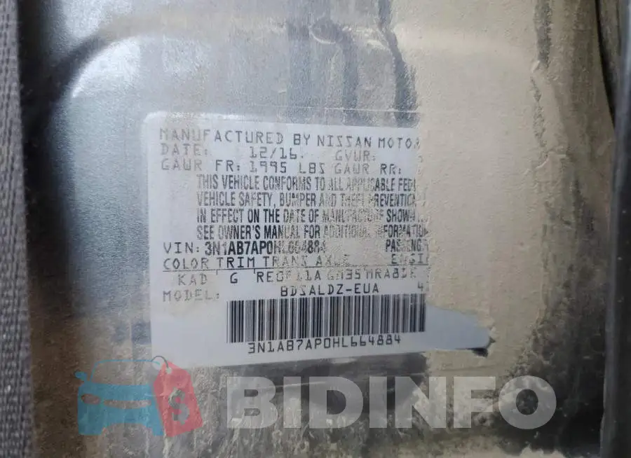 3N1AB7AP0HL664884 Photo# 13