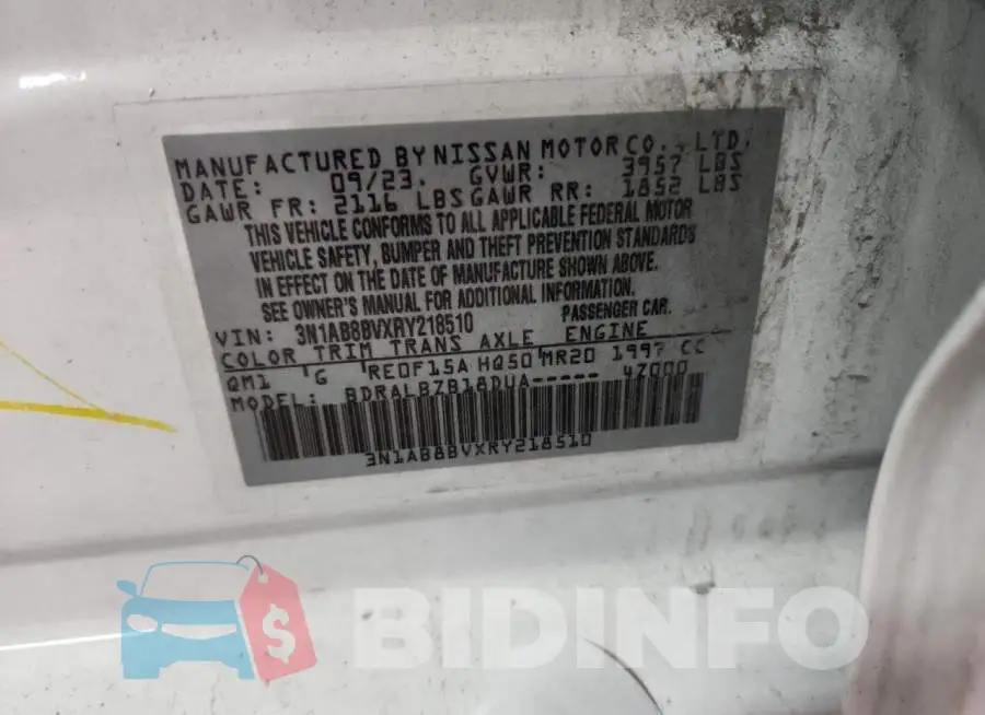 3N1AB8BVXRY218510 Photo# 12