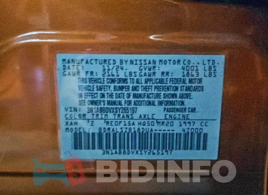 3N1AB8DVXSY265197 Photo# 12