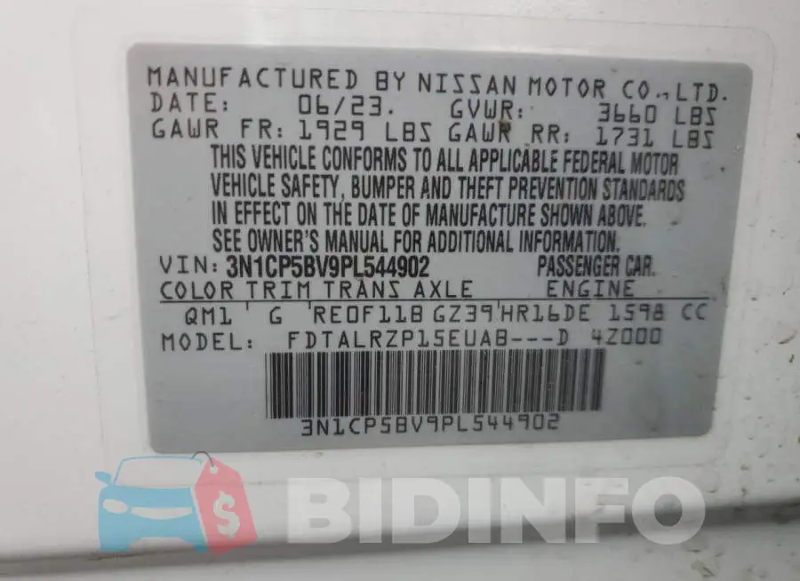 3N1CP5BV9PL544902 Photo# 12
