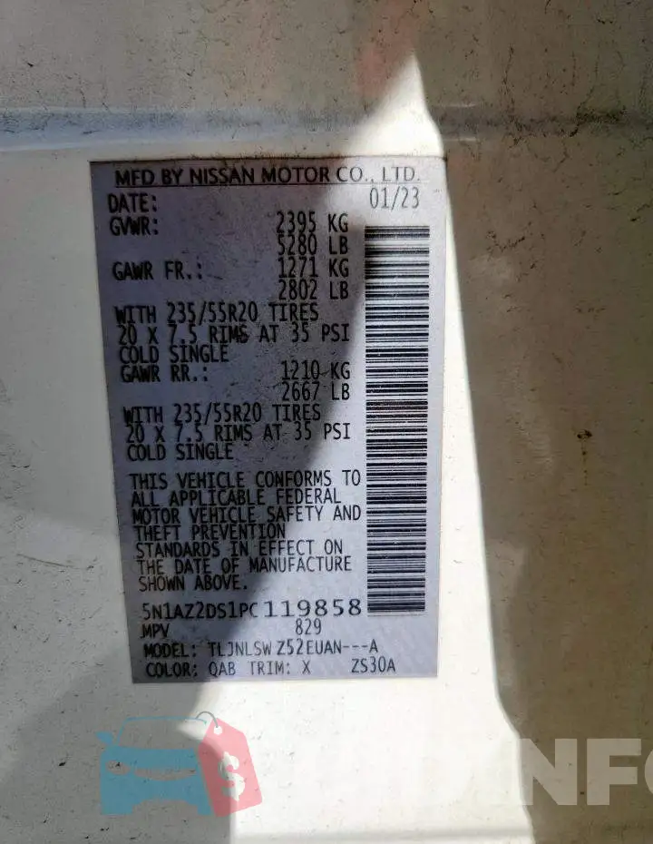 5N1AZ2DS1PC119858 Photo# 13