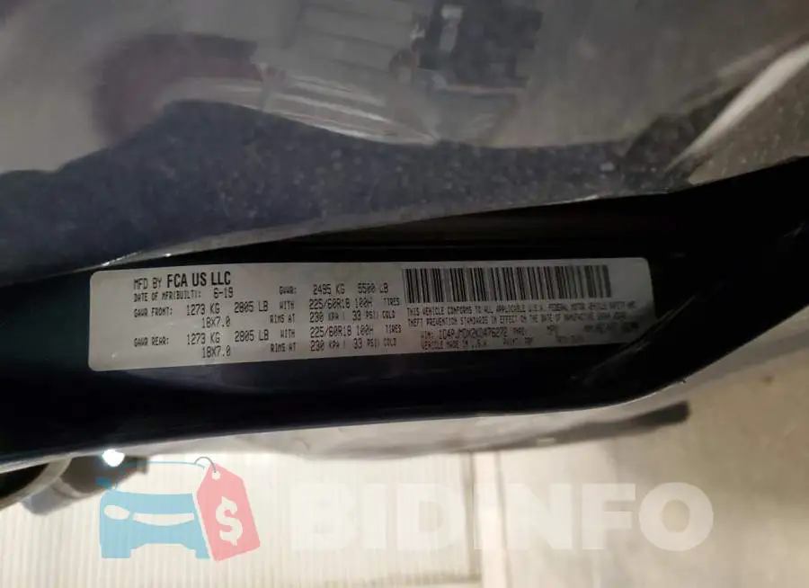 1C4PJMDX2KD476272 Photo# 13
