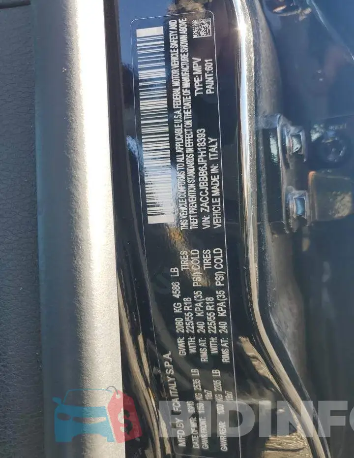ZACCJBBB6JPH18393 Photo# 14