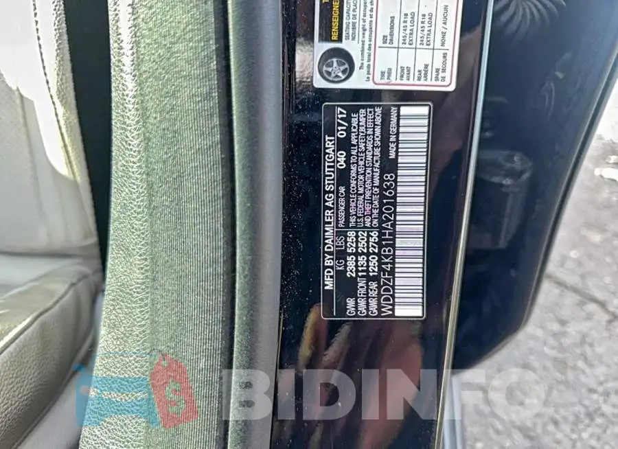 WDDZF4KB1HA201638 Photo# 10