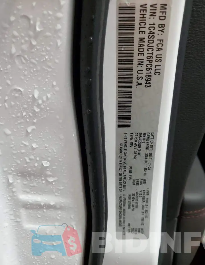 1C4SDJCT6PC618943 Photo# 14