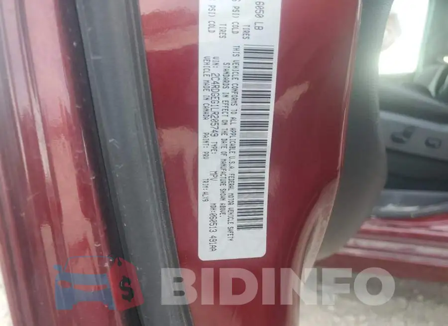 2C4RDGEG1LR205749 Photo# 14