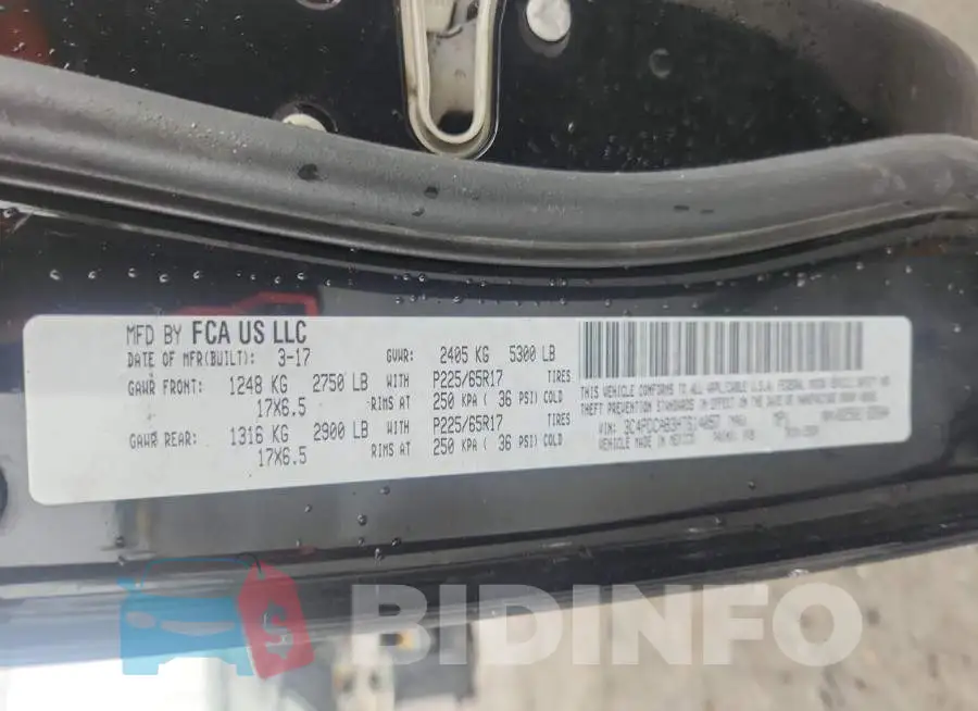 3C4PDCAB3HT614057 Photo# 14