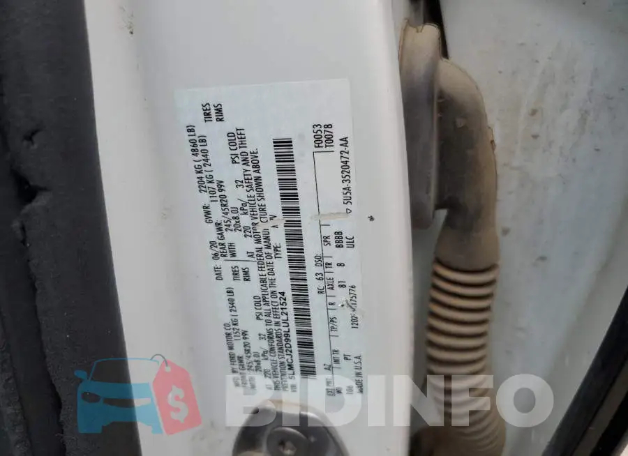 5LMCJ2D99LUL21524 Photo# 13