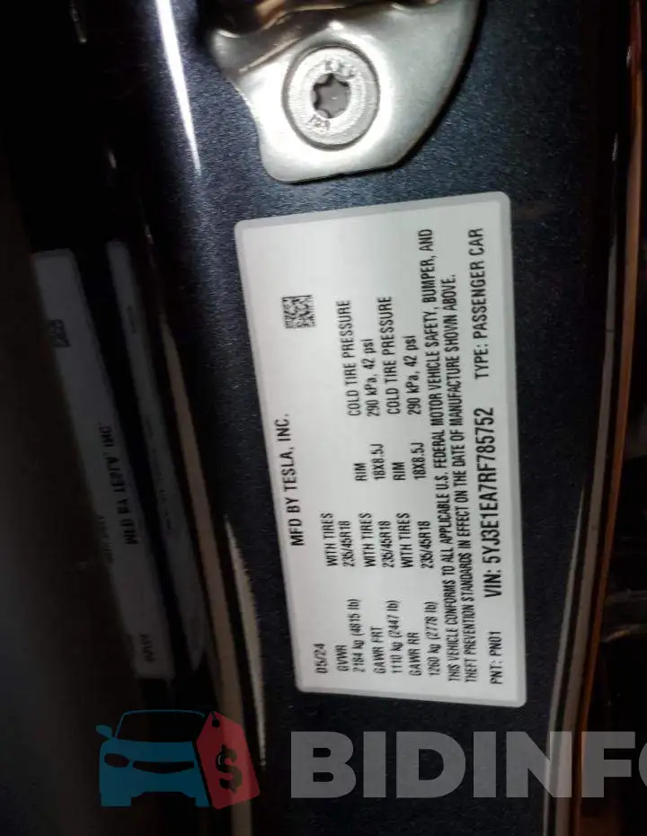 5YJ3E1EA7RF785752 Photo# 12