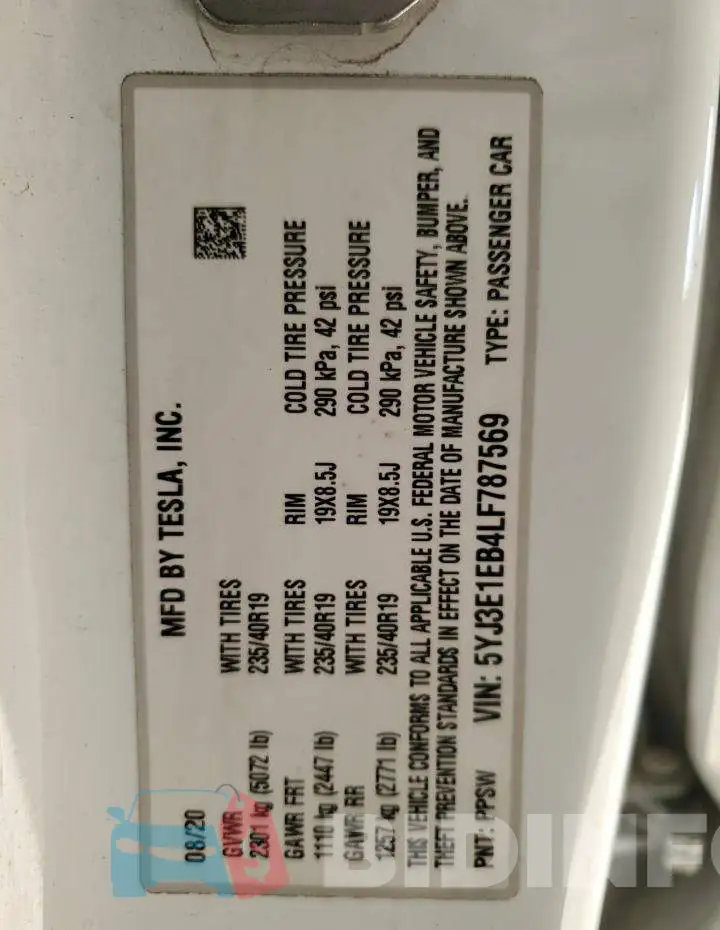 5YJ3E1EB4LF787569 Photo# 12