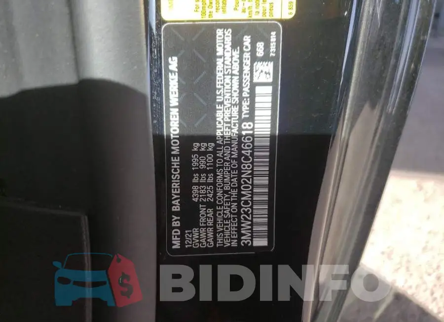 3MW23CM02N8C46618 Photo# 12